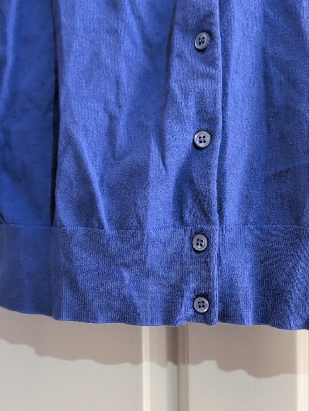 J. Crew Purple Crewneck Button-Up Cardigan - Picture 8 of 8